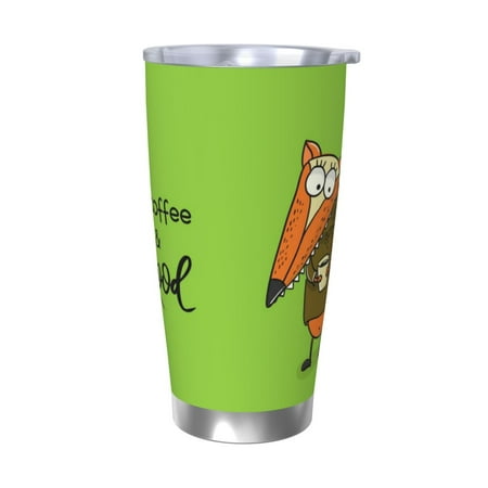 

Bingfone Drink Coffee And Do Good for 20 Oz Stainless Steel Travel Mug Double Wall Water Coffee Cup for Home Office Outdoor Works Great for Ice Drinks and Hot Beverage-Without Straw