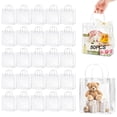 thumbnail image 1 of 50PCS Bolsas de Regalo de PVC Transparentes con Asa, Bolsa de Pl&aacute;stico Transparente Reutilizables con Bot&oacute;n, Bolsas Transparentes para Dulces para Fiesta,Cumplea&ntilde;os, B, 1 of 8