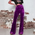 thumbnail image 2 of ManxiVoo Women's Wide Leg Sweatpants Elastic Waist Fashion Loose Fit Pants for Workout Casual Fall Basic Trousers Everyday Essential S Size Purple, 2 of 7