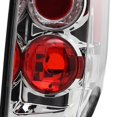 thumbnail image 7 of Spec-D Tuning Chrome Housing Clear Lens Tail Lights Compatible with 2005-2014 Nissan Frontier, 2009-2012 Suzuki Equator, Left + Right Pair Assembly, 7 of 7