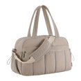 thumbnail image 2 of Bolsa de gimnasio para mujer, ideal para artículos de aseo, práctica y moderna bolsa de viaje para actividades al aire libre. Gris, 2 of 8