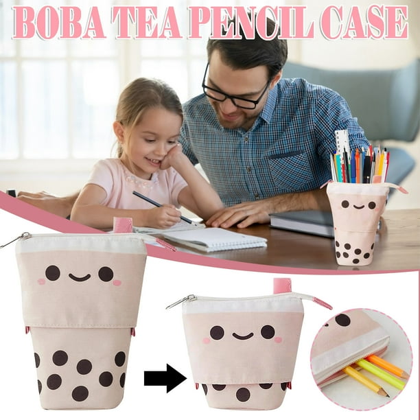 Sliding Pencil Case Box Unique Telescopic Pencil Bag Stationery Box Storage Bag