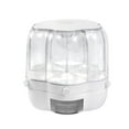 thumbnail image 5 of Rotating Food Dispenser Cereal Container 6-Grid Flour Storage Bucket with Handle, 5 of 11