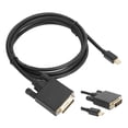 thumbnail image 1 of Mini  To DVI Cable, Display Port ABS Housing Gold-plated Conductor  for Extended Desktop for Mirrored Display 1.8m/5.9ft, 1 of 7