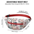 thumbnail image 3 of Fanny Pack Christmas Tree and House Pattern Waist Pack Bag,Running Cross Bag,Waterproof Large Fanny Packs for Women Men for Travel Running Hiking Cycling, 3 of 6