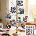 thumbnail image 2 of JHyouerji 16 Pcs 4th of July Ornaments Patriotic Wooden Tree Hanging Ornaments for Memorial Day Red White Blue Independence Day 250th Anniversary Decor, 2 of 6