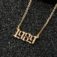 thumbnail image 2 of Turandoss Birth Year Necklace for Women 14K Gold Plated 1989 Necklace Old English Birth Year Number Pendant Necklace for Women Birthday Gifts Jewelry, 2 of 6