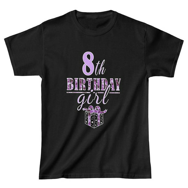 8th Birthday Shirt Girls Birthday Outfit 8 Year Old Girl 8th Birthday