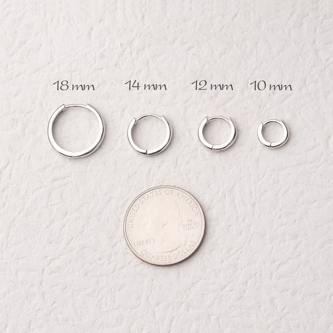 Gold Hoop Earrings - Huggie Hoop Earrings - Sterling Silver Hoop Earrings - Small Hoop Earrings - Cartilage Earrings - Valentines Day Gift For Her