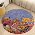 thumbnail image 6 of Phish Your Trip Is Short Round Carpet Circle Rug Outdoor Patio Area Rug Washable Large Area Rugs Hallway Room Decor Fitness Mats, 6 of 8
