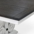 thumbnail image 3 of Orso Dining Table, White and Brown 78-96 Inch Extendable Mahogany Wood, 3 of 6