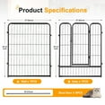 thumbnail image 3 of Hawsaiy 8 Panels 39.37" Height Dog Playpen, Foldable Pet Fence for Small to Large Dogs, Puppies & Small Animals, Indoor & Outdoor Use, 3 of 6