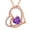 Rose gold-02-Feb., variant on I Love You Birthstone Necklaces for Women, 925 Sterling Silver Necklace with Heart Pendant, Jewelry Birthday Gifts for Her, Wife, Mom, Girlfriend Valentine's Day and Christmas