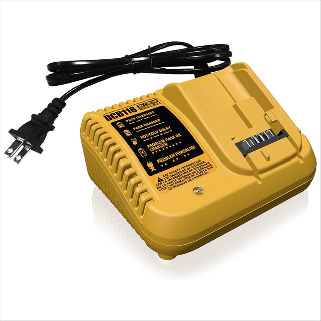 Para DCB118 12V-20V Cargador de Batería para Herramientas DCB112 Aplicable para Carga de Batería de Litio para Enchufe Estadounidense