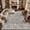 Gray, variant on MICGEEK 9x12 Large Area Rugs, Washable Vintage Distressed Rug for Living Room Bedroom Home Office, Stain Resistant Floral Print Traditional Distressed Accent Carpet, Vacuum-Friendly, Brown