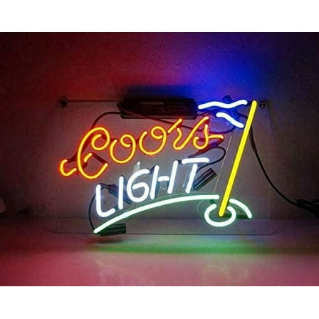Queen Sense 14" Coor Light Golf Neon Sign Acrylic Man Cave Handmade Neon Light 114CLGA