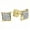 Yellow Gold, variant on Collection 0.05 CT Round White Diamond Kite Stud Earrings For Men, 18K White Gold