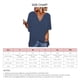 thumbnail image 1 of Top de gasa con cuello en V escote plisado transpirable de poliéster para mujer camisa informal con cuello en V para la escuela ANGGREK  Otros, 1 of 6