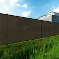 thumbnail image 6 of 4' Feet x 220' Feet Brown Commercial Privacy Fence Screen Custom Available 3 Years Warranty 160 GSM 88% Blockage, 6 of 7