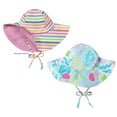 thumbnail image 1 of i play Baby and Toddler Brim Sun Protection Hat-Coral Reef and Stripes - 2 Pack, 1 of 3