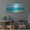 thumbnail image 4 of Luxe Metal Art 'Caribbean Sea Reflections' by Silvia Vassileva, Metal Wall Art, 48" x 24", 4 of 9