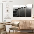 thumbnail image 4 of Elephant Stock Pebbles On Water Wall Art - Horizontal Multi Panel Canvas - Living Room Wall Decor - Wellness Multi Panel - Gray And Black Decor - 33" x 20", 4 of 4