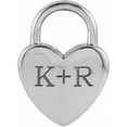 thumbnail image 5 of Auriga Fine Jewelry 925 Sterling Silver Heart Lock Pendant for Women, 5 of 5