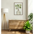 thumbnail image 6 of Kate and Laurel Sylvie Greenery Vase Framed Linen Textured Canvas Wall Art by Sara Berrenson, 23x33 Gold, Botanical Leaf Art for Wall, 6 of 7