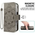 thumbnail image 5 of Asuwish Compatible with Google Pixel 8 5G Wallet Case Lanyard Leather Flip Card Holder Stand Wrist Strap Cell Phone Cover for Pixel8 Eight Women Men Gray, 5 of 9