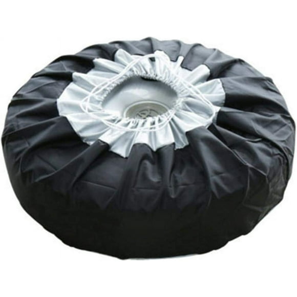 (size:s 4 Pcs) Wheel Protective Cover, Spare Tire Cover Universal Wheel Tire Cover Waterproof With Storage Bag, Black Wheel Cover, for Car UV SUV Vehicle Truck