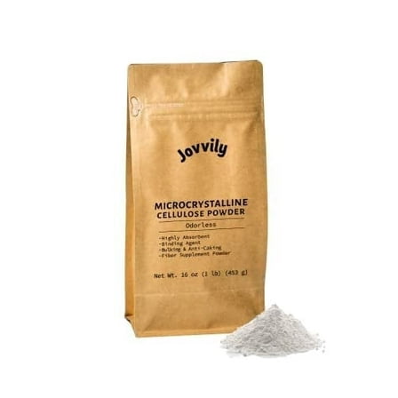 Jovvily Microcrystalline Cellulose Powder - 1 lb - Fiber Supplement - Binding Agent