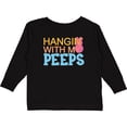 thumbnail image 3 of Inktastic Hanging with My Peeps Boys or Girls Long Sleeve Toddler T-Shirt, 3 of 5