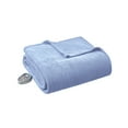 thumbnail image 3 of Beautyrest Electric Micro Fleece Heated Solid Blanket, King, Blue, 3 of 12