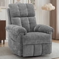 thumbnail image 1 of Korser Small Recliners for Small Spaces,Swivel Rocker Recliner Chair with Side Pockets for Living Room,Grey, 1 of 7