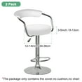 thumbnail image 3 of Uxcell 2-Pack Fundas Redondas para Taburetes de Bar, para Fundas de Asiento de Malla de Poliéster de 12-14 Pulgadas con Bandas Elásticas [Blanco Jade], 3 of 7