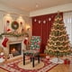 thumbnail image 5 of Fundas para sillas navideñas con luces y pelotas - Fundas de cuadros festivos para sillas de comedor, decoración navideña roja y verde, 5 of 6