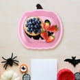 thumbnail image 4 of BinKFF 12Pcs Halloween Pumpkin Paper Plates Cute Grimace Pumpkin Shape Disposable Plates 9 Inch Halloween Colorful Tableware for Birthday Holiday Party Decor Supplies, 4 of 7