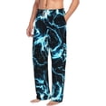 thumbnail image 6 of Gukieu Lightning Print Men's Home Trousers, Elastic Drawstring Home Pajamas Clothing Suitable for Adult Men-Small, 6 of 6