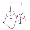 thumbnail image 3 of CAP Adjustable Height Horizontal Gymnastics Bar for Kids, Pink and CAP Barbell Gymnastics Balance Mat 10' x 4' x 3" thick, Pink, 3 of 9