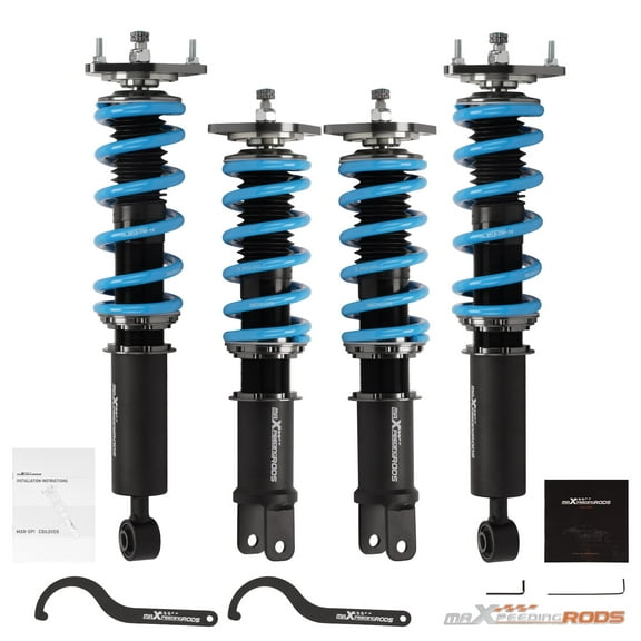 Maxpeedingrods Full Coilover Suspension Lower Kit for Infiniti G37 Sedan/Coupe 3.7L 2008-2015
