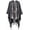 B-black, variant on CoCopeaunt Women Shawl Wraps Classic Poncho Thick Warm Open Front Travel Sweaters Cape Large Wavy Blanket Scarf