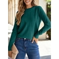 thumbnail image 4 of DOKOTOO Womens Sweaters 2024 Casual Crewneck Long Sleeve Lightweight Pullover Sweater Knit Tops, 4 of 4