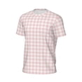 thumbnail image 6 of Wukai Checkboard Print Men's Short-Sleeved Mesh T-Shirt,Quick-Dry Short Sleeve Workout T-Shirt-X-Small, 6 of 8