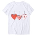thumbnail image 2 of Puntoco Liquidación de camisetas cortas para mujer Camiseta de manga corta con cuello redondo y estampado para mujer, 2 of 3