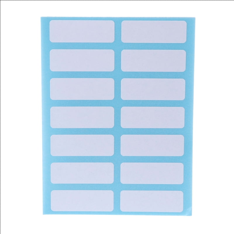 Small Blank White Self Adhesive Sticky Labels 25x10mm 1x0.4inch 