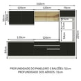 thumbnail image 3 of Cocina Integral Completa Modular Madesa Glamy 310cm BN 01, 3 of 5