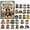B, variant on Trovenix Christmas Advent Calendar Panda 24 Pieces Cute Acrylic Ornaments Countdown Calendar Xmas Tree Hanging Decor Holiday Collectible Gift