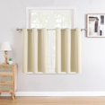thumbnail image 1 of Cortinas de ventana ChrisDowa, pequeñas, con aislamiento térmico, color beige, 1 of 7