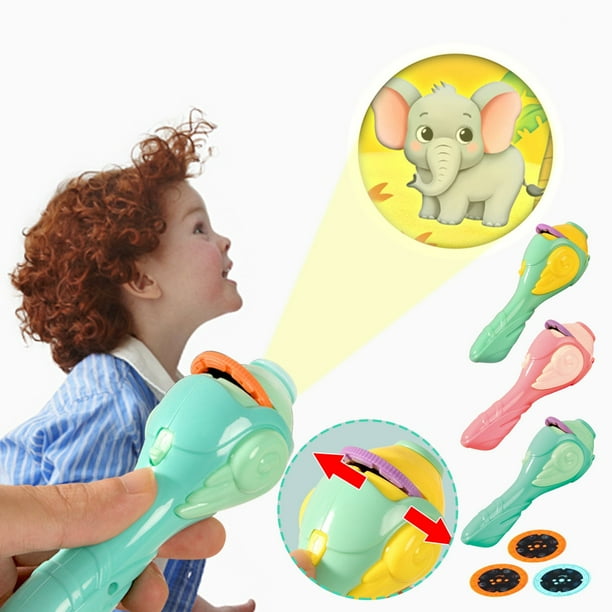 XWSHYW Juguetes para Niños Pequeños Linterna para Niños, Juguete, Linterna de Proyección, Imagen de Educación Temprana, Dinosaurio