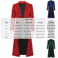 thumbnail image 2 of Zpzdpjkx Mens Color-Blocked Tailcoat Trendy Lapel Long Stage Show Long Sleeve Outerwear for Magician Performance Party Formal Coat, 2 of 7